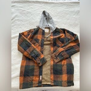 Fleece lined shacket
